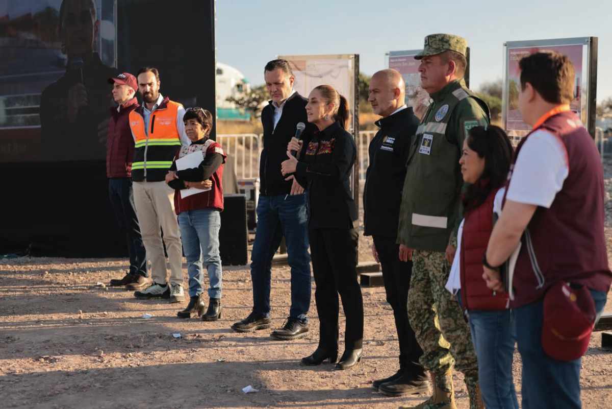 Vamos a cumplir: Presidenta supervisa avance del 8 % en la construcción del Tren México-Querétaro