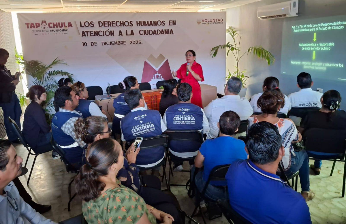 Servidores públicos municipales reciben curso sobre Derechos Humanos en atención ciudadana