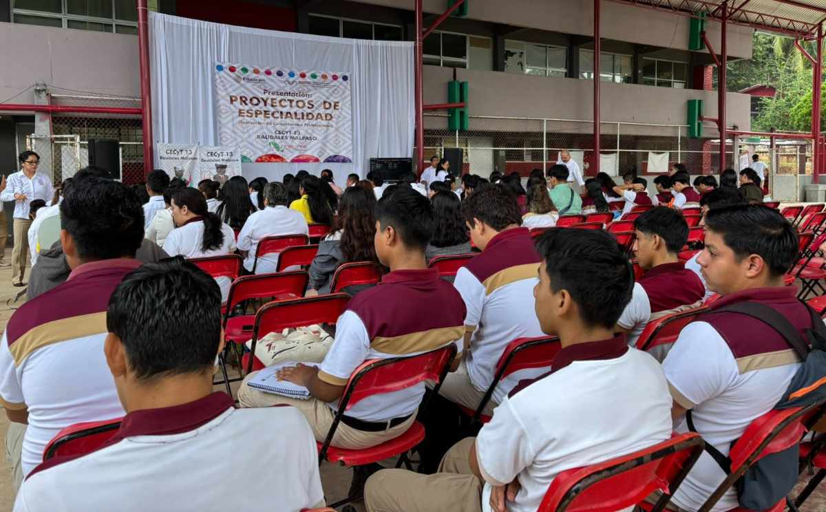Estudiantes del CECyT 13 Raudales Malpaso demuestran competencias profesionales
