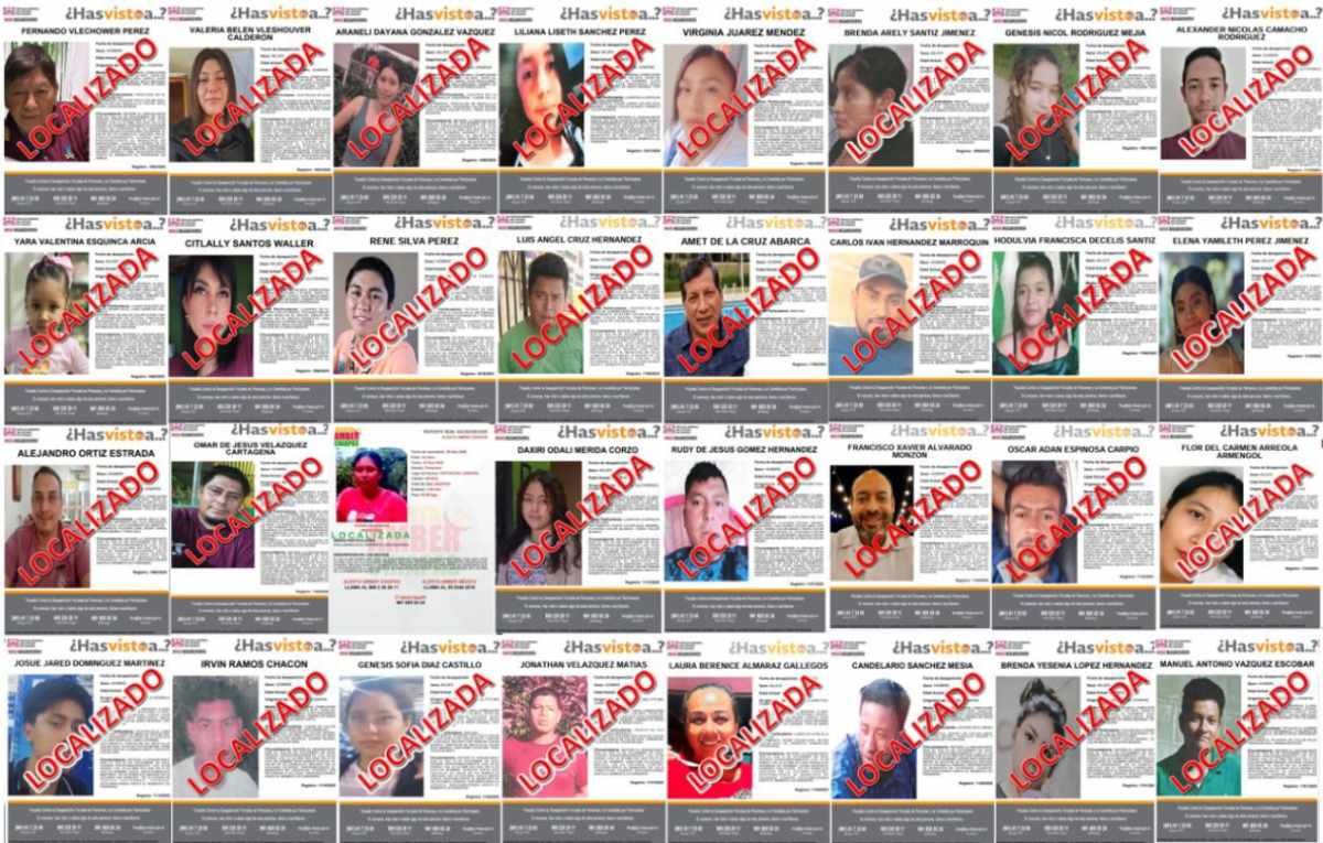 FGE localiza a 64 personas reportadas como no localizadas o desaparecidas en diciembre de 2025