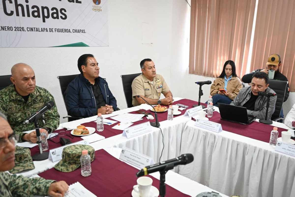 Mesa de Paz Chiapas fortalece la coordinación interinstitucional