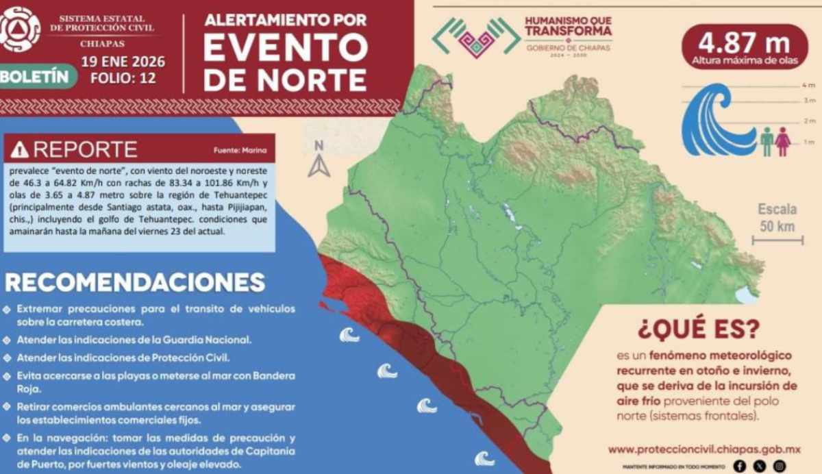 PC emite recomendaciones por fuertes vientos en región Istmo Costa