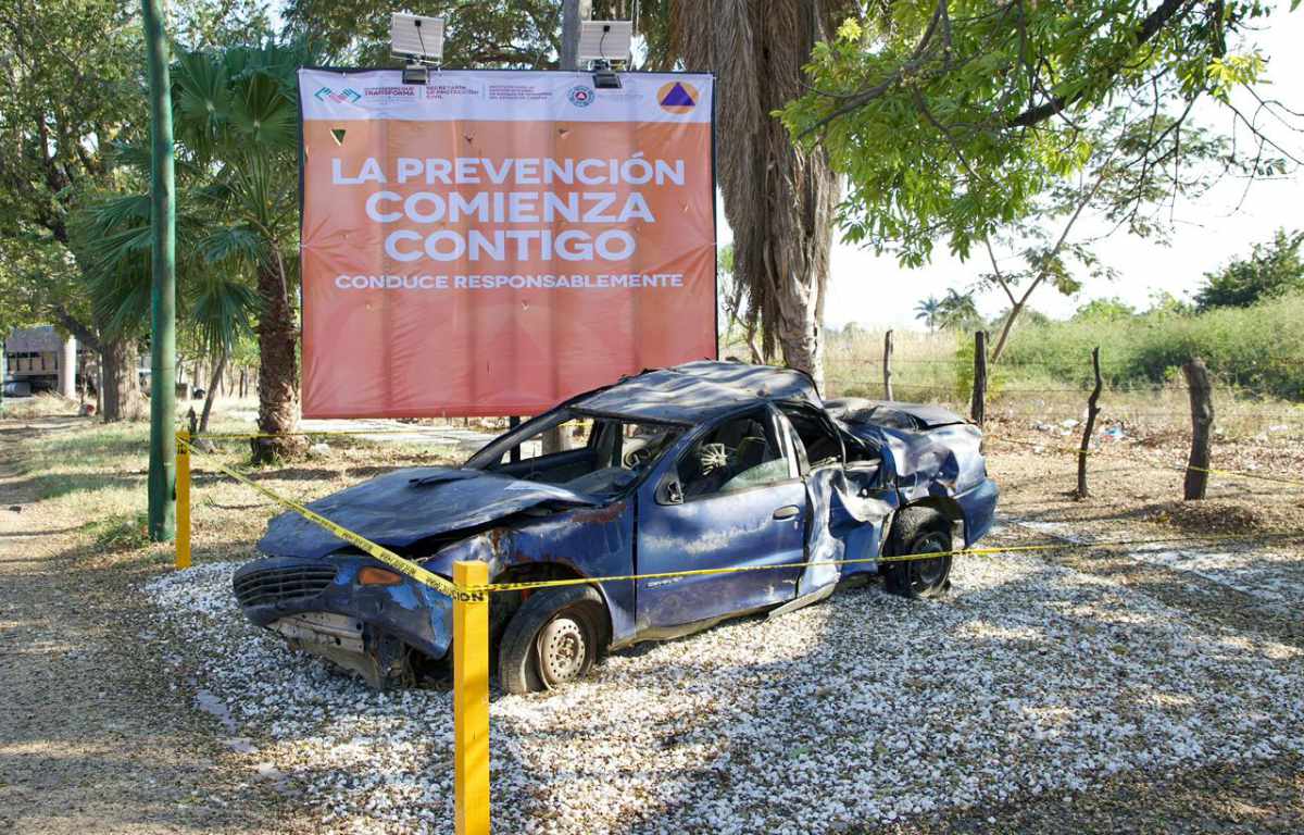 Refuerza PC campaña “Maneja con Prevención” en tramos carreteros