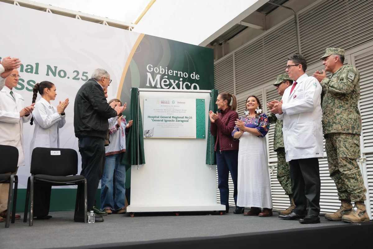 Presidenta inaugura Hospital General Regional No. 25 “General Ignacio Zaragoza” del IMSS 