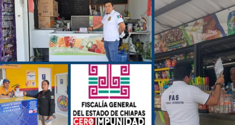 FGE promueve la prevención de la extorsión telefónica en comercios de Terán