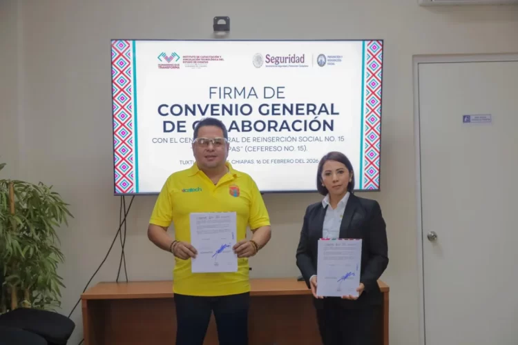 Icatech y SSyPC signan Acuerdo General de Colaboración Interinstitucional