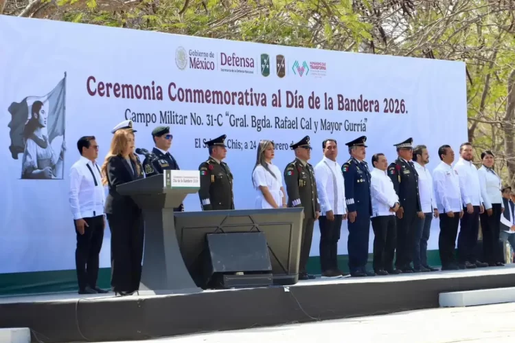 Unión de Poderes e instituciones en la conmemoración del Día de la Bandera