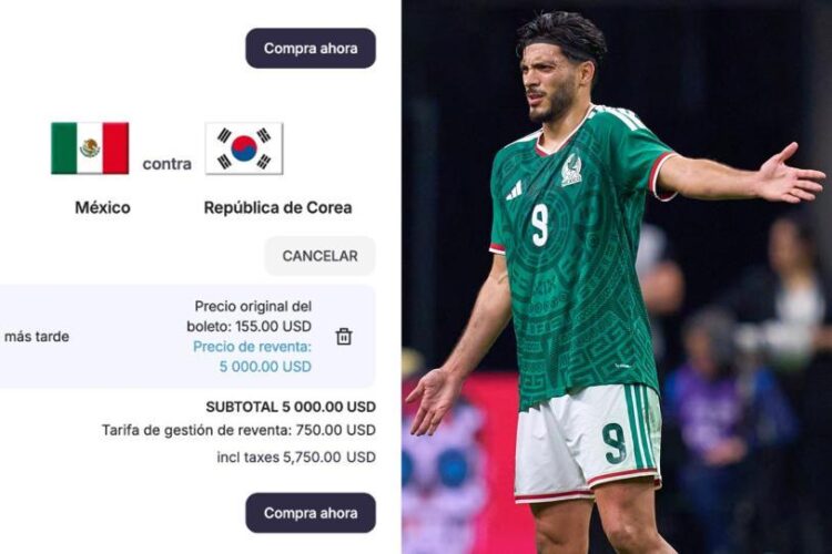 Reventa para México Vs Corea del Sur supera el 3000% del precio inicial