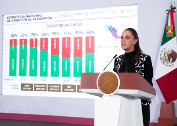 Presidenta hace llamado a mantener la calma; hay 28 millones de vacunas contra el sarampión