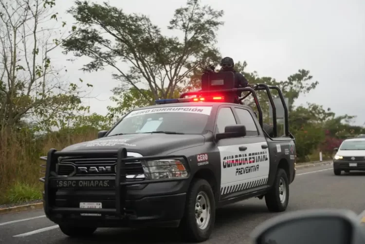 Blinda SSP carreteras y accesos estratégicos en Chiapas