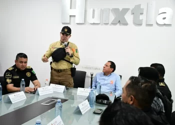 Refuerza SSP seguridad en Huixtla