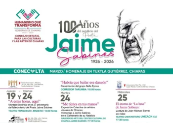 Coneculta conmemorará el centenario del natalicio del poeta Jaime Sabines Gutiérrez