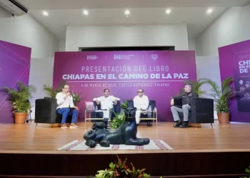 Eduardo Ramírez, Jorge Llaven y Óscar Aparicio presentan el libro “Chiapas en el camino de la paz”