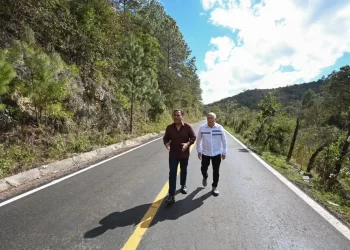 Constata ERA rehabilitación de tramos carreteros en Chiapas