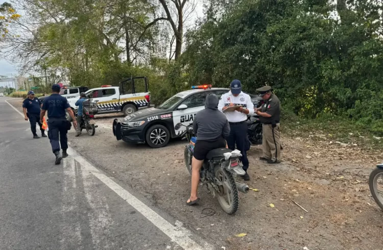 En Huixtla y Mazatán, FGE implementa operativos “Cero Impunidad” y revisión de vehículos polarizados