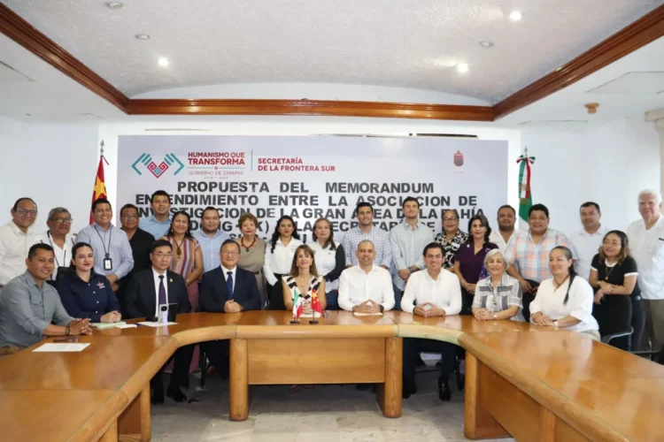 Fortalece Secretaría de la Frontera Sur vínculos de cooperación con empresarios internacionales