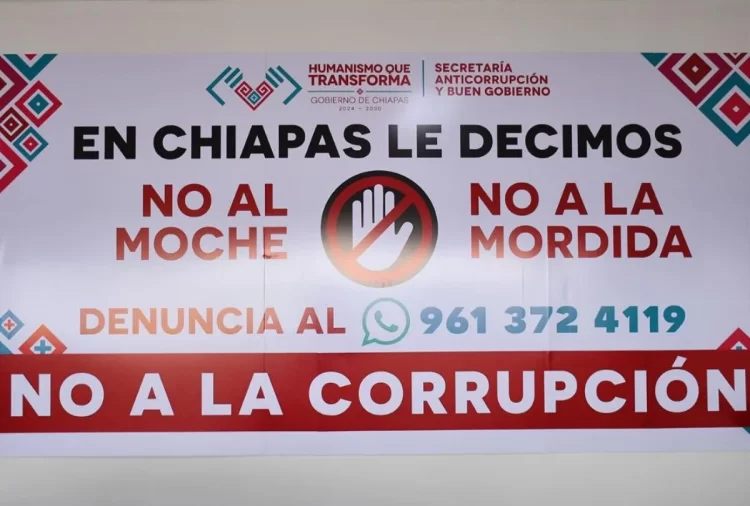 Cero corrupción en Chiapas: Ciudadanía y gobierno unidos contra los “moches, diezmos y mordidas”
