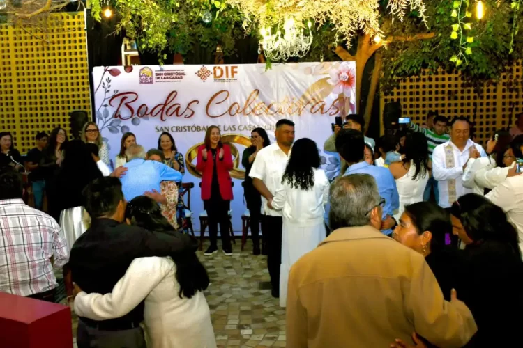 Bodas Colectivas fortalecen a 38 familias en San Cristóbal de Las Casas