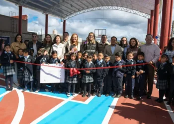 Inauguran domo en primaria José Vasconcelos