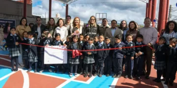 Inauguran domo en primaria José Vasconcelos