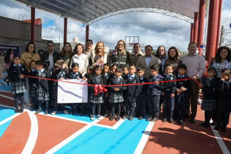 Inauguran domo en primaria José Vasconcelos