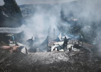 Atiende Protección Civil reporte de incendio en Selva Natividad