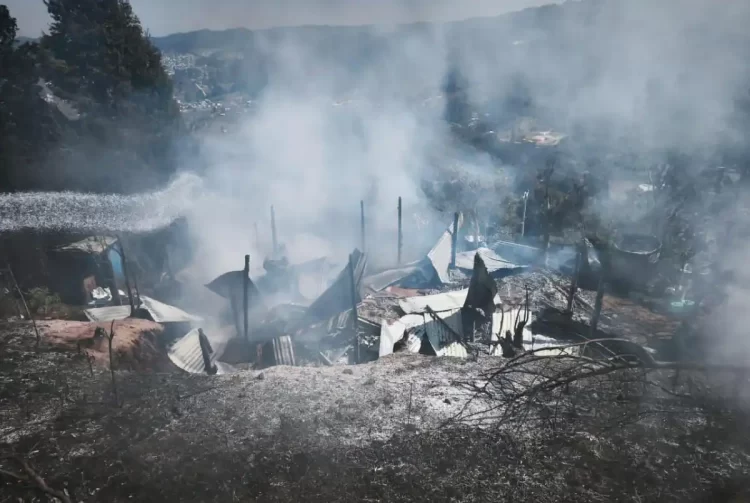Atiende Protección Civil reporte de incendio en Selva Natividad