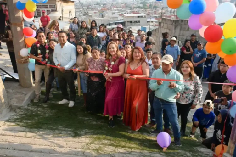 Inaugura Fabiola Ricci obra vial en Segunda Jerusalén 