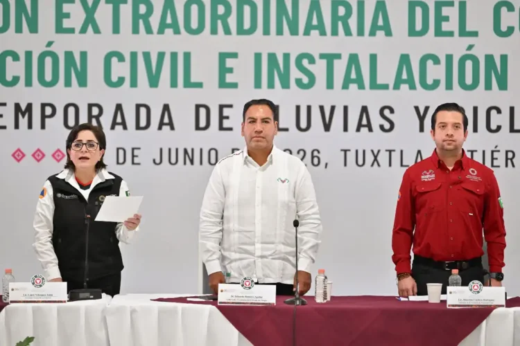 Con el respaldo de la Federación, Chiapas fortalece su estrategia preventiva ante la Temporada de Lluvias y Ciclones Tropicales 2026