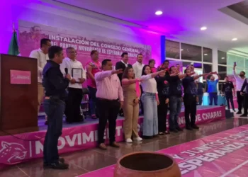 Fernando Bermúdez atestigua la instalación del Consejo General del Partido Movimiento de Esperanza de Chiapas
