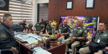 Delegados de la Guardia Estatal Vial Preventiva sostienen reunión de trabajo