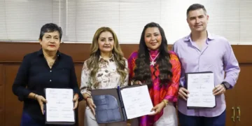 Firman convenio de colaboración SEyT, SPyAP y La Nueva Viga