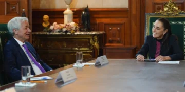 Se reúne presidenta con Jamie Dimon, director ejecutivo de J.P. Morgan
