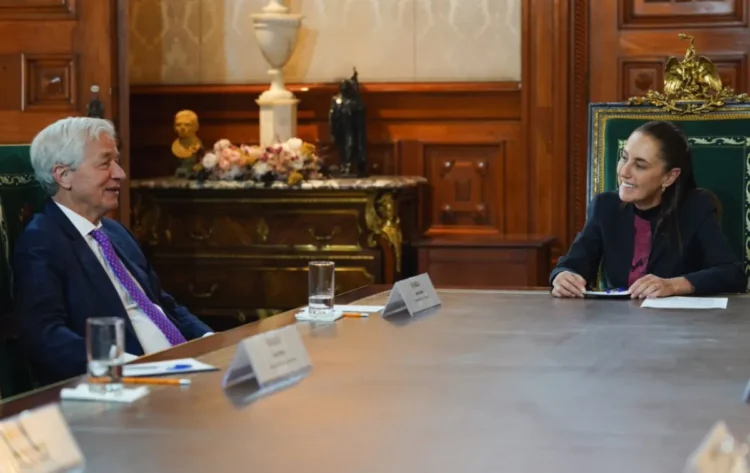 Se reúne presidenta con Jamie Dimon, director ejecutivo de J.P. Morgan