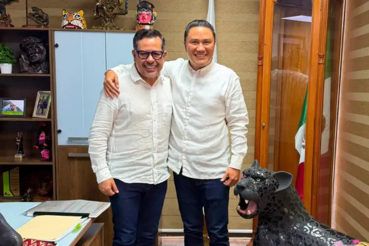 Toño Mayorga y Mario Guillén fortalecen agendas en pro de la seguridad de Tuxtla