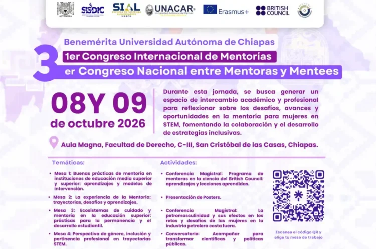 Organiza UNACH el 3er Congreso Internacional de Mentorías