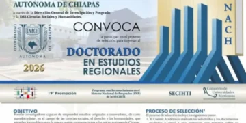 Abierta la convocatoria de ingreso Doctorado en Estudios Regionales que se imparte en la UNACH