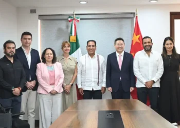 Eduardo Ramírez se reúne con el embajador Extraordinario y Plenipotenciario de China en México, Chen Daojiang