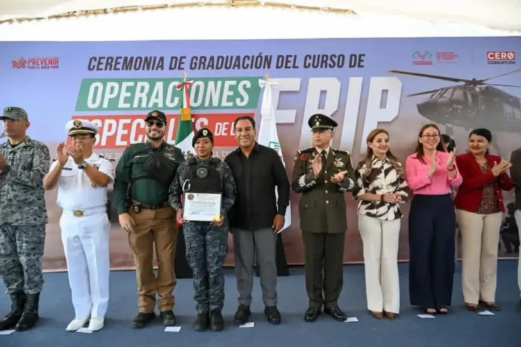 Eduardo Ramírez fortalece la profesionalización de la Fuerza de Reacción Inmediata Pakal