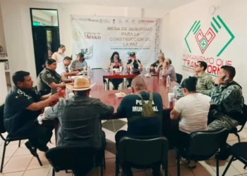 En Pueblo Nuevo Solistahuacán, FGE participa en Mesa de Seguridad Itinerante y Jornada por la Paz