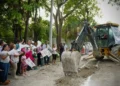 Paco Chacón da inicio a obra de Calles Humanistas en la colonia Juan Crispín de Tuxtla Gutiérrez