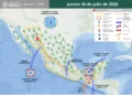 Onda Tropical 22 y canales de baja presión provocarán lluvias intensas en Chiapas