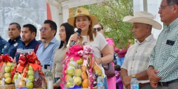 Inicia Fabiola Ricci construcción de techado e iluminación en cancha de la colonia 24 de Mayo