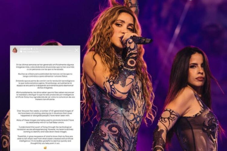 Shakira explota contra fotos de su supuesto “nuevo romance” hechas con IA: “Nunca fueron reales”