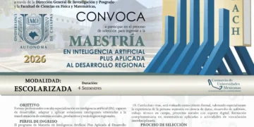 Convoca UNACH a ser parte de la Maestría en Inteligencia Artificial