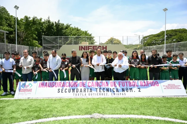 Eduardo Ramírez fortalece la educación y amplía espacios deportivos para estudiantes de Chiapas