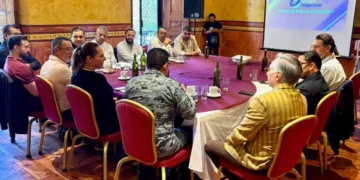 Fortalecen coordinación entre Gobierno, Guardia Nacional y empresarios para reforzar la seguridad en San Cristóbal