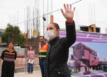 Presidenta supervisa construcción de la línea 4 del cablebús que registra 20% de avance