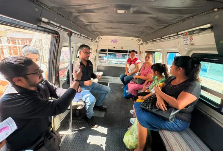 Refuerzan en Chiapas prevención del acoso sexual en el transporte público
