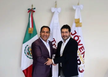 Eduardo Ramírez se reúne con el titular de la STPS, Marath Baruch Bolaños López